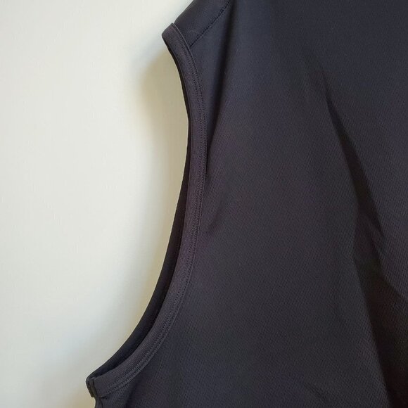 Men's Sportek Athletic Muscle Tank, Black, XL - Picture 3 of 6